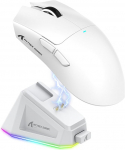 ATTACK SHARK X11 m&auml;nguhiir magnetilise laadimisdokiga, PixArt PAW3311 m&auml;ngusensor, BT/2.4G traadita/juhtmega m&auml;nguhiir, 22000 DPI, kontorihiir Gamer hiired Win11/Xbox/PS/Mac (valge)