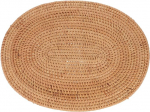 MAGICLULU Hitzebest&auml;ndiges Platzset aus Nat&uuml;rlichem Rattan f&uuml;r Esstisch mit Dekorativem Design und Leichter W&auml;rmeisolierung als Elegantes Esstischzubeh&ouml;r