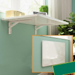 Raskekaaluline seinariiul koos klambritega Kokkupandav t&ouml;&ouml;pink k&ouml;&ouml;gi r&otilde;dul valge ujuv rippuv hommikus&ouml;&ouml;gi baar ruumi s&auml;&auml;stev kokkupandav laud (suurus: 120x60cm)