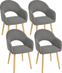Corduroy s&ouml;&ouml;gitoa toolid, tumehall, 4 tooli, k&ouml;&ouml;gitoolid, k&auml;etoega toolid, polsterdatud toolid, s&ouml;&ouml;gitoa toolid k&auml;etoega ja puust toolid