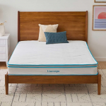 Linenspa King Size Bed (150 x 200 cm), Memory Foam ja Spiral Spring, 20 cm, h&uuml;briidmadrats, Medium Firm Feel, Bed in a Box, rullmadrats, 1,5 m x 6 ft 6 x 20,3 cm, kohandatav ja