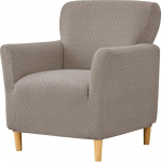 NILUOH toolikatted banketttoolile, 1 tk Stretch toolikate Jacquard Strapless tugitooli kate elutoa m&ouml;&ouml;bli kaitseks s&otilde;bralik lastele lemmikloomadele Fallon Collection Slipcover khaki v&auml;rvi