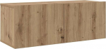 TV Schrank,TV-Schrankset Wandmontiert 5 pcs Artisan-Eiche Holzwerkstoff,TV Board H&auml;ngend Schrank Fernsehschrank TV Bank Wohnzimmer M&ouml;bel Modern Wandschrank f&uuml;r Wohnzimmer Schlafzimmer