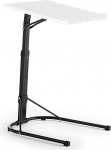 KitHome kokkupandav s&uuml;learvuti k&uuml;lglaud 3 asendiga k&otilde;rgus ja kallutus, t&auml;ielikult kokkupandav, valge, 43 x 43 x 63/68/73 cm