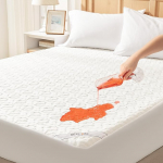 BEDLORE madratsikaitse 160 x 200 cm, veekindel hingav madratsitopper 40 cm s&uuml;gavate taskutega, &Ouml;ko-Tex sertifitseeritud, madala m&uuml;ratasemega ja elastne (valge)