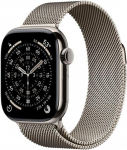 Apple Watch Series 11 GPS + Cellular 42mm Natural Titanium Case Smartwatch koos Natural Milanese Loop Sleep Point Fitness Tracker tervise j&auml;lgimine Always-On Display