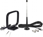 Bingfu DAB FM raadioantenn, FM varrasantenn magnetilise aluse ja 3 m pikenduskaabliga, &uuml;hildub Yamaha JVC Sony Bose raadiovastuv&otilde;tjaga
