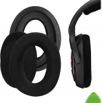 Geekria Comfort Velour asendusk&otilde;rvapadjad Sennheiser Game ONE, PC360, PC363D, PC373D k&otilde;rvaklappide k&otilde;rvapadjad, k&otilde;rvaklappide asendusosad (must)