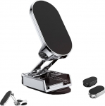 Stock Lider magnetiline auto telefoni hoidja Metal Update magnetid telefoni Double 360 &deg; Rotation Super kleepuv Sobib leiva jaoks