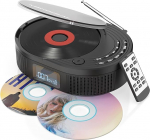 2025 Monodeal CD-m&auml;ngija Bluetooth & raadio FM 2 in 1, laetav Discman CD-m&auml;ngija kaasaskantav koos k&otilde;lariga, toetab AUX/USB, must