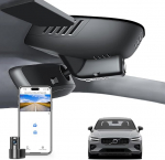 Mangoal Front 4K & Rear 1080P Dash Cam Custom for Volvo S60 V60 Cross Country 2023 2024 2025 2026 B5 B6 T5 T8 (mudel B), integreeritud OEM v&auml;limus, UHD 2160P video, WiFi & App, lihtne paigaldada, 128GB kaart