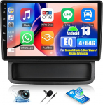4G+64G Android 13 autoraadio Renault Trafic 2/Opel Vivaro/Nissan Primastar 2006-2014 traadita CarPlay Android auto, 10,1-tolline puuteekraan koos WiFi Bluetoothiga Mirror Link EQ FM RDS SWC tagumine vaade