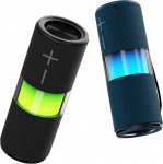 BLAUPUNKT Bluetooth-k&otilde;lar kaasaskantav must LED-valgusega, aku, k&auml;ed-vabad funktsioon, USB ja SD-pesa - muusikakast Bluetooth koju, &otilde;ue ja peole.