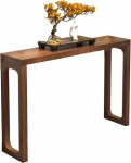 Konsolentisch, Konsolentisch aus Massivholz, rechteckiger, schmaler Akzent-Foyertisch, moderner Eingangstisch f&uuml;r Eingangsbereich, Flur, Wohnzimmer, Foyer, Korridor, einfache Montage (100 cm)