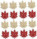 Cabilock 4 S&auml;tze Tischset Thanksgiving Tischsets Ahorn Herbst Teller Blatt Blatt Blatt s Fensterbilder Dekoration Herbst s Outdoor s st 4 St&uuml;ck * 4