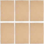 PRETYZOOM Tischsets als Elegante Dekoration Waschbare 6 St&uuml;ck-Pack aus Polyester Baumwollgewebe Hitzebest&auml;ndige und Schmutzabweisende Platzsets f&uuml;r Esszimmer und K&uuml;chentisch
