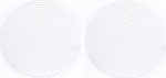 2PCS &uuml;mmargune plastikust lauamatt Restoran libisemisvastane matt Coaster Pot Mat Bar Tea Room Placemat Neli v&auml;rvi Valikuline lauamatt (v&auml;rv : tumehall, suurus : 38*38cm) (Valge 38*