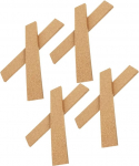 NUOBESTY Pack of 8 Self-Adhesive Slats Cork Strips for Classroom Cork Strips Self-Adhesive Bulletin Bar Made of Cork Pin Board Made of Cork Strips Staple Strips Adhesive Office Black Board