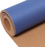 TOYOUNGUP Korkrolle Nicht Selbstklebend Korkplatte Blatt Hochdichte Korkplatte Naturkork-Fliesen Trittschalld&auml;mmung 8mm Dick F&uuml;r Boden Home Board Ecke Wand Linie Blau(0.8x1m(2.6x3.3ft))