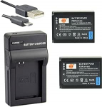 DSTE BP-1030 Li-ion aku (2-pakk) ja Micro USB laadija Sobib Samsung NX200 NX210 NX300 NX300M NX500 NX1000 NX1100 NX2000 jaoks.
