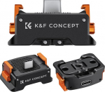 K&F Concept Charging Adapter Base for DJI Osmo Pocket 3, Type-C Charging Station Fit Arca-Swiss Standard, with 1/4 Screw Hole/Folding Finger, Aluminium Alloy Bracket