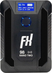 FXLION V Mount Akku 98Wh/6800mAh, V Mount Battery mit USB-C EIN/Ausgang, USB-A, Zwei D-Tap Ausg&auml;ngen, f&uuml;r Kamera, Camcorder, Monitor, Smartphone, unterst&uuml;tzt 15W kabelloses Laden - Nano Two