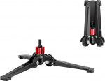 Manbily Mini Desktop Tripod Base (M-2) for Monopods, 3/8 Inch Screw with Three Feet Stand Support, Travel for Ball Head, Fluid Head, DSLR Camera, Camcorder Tilt 20&deg; & 360&deg; Rotation