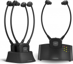 Avantree HT3831 Juhtmevabad TV-kuuldeaparaadid eakatele koos telesaatja ja laadimisjaama komplektiga, keskkonnarežiim, selged dialoogid, juhtmevabad k&otilde;rvaklapid ja vasakule-paremale helitugevuse reguleerimine vaegkuuljatele