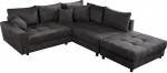 Riess Ambiente Kent Modern Corner Diivan 220 cm Tumehall n&ouml;&ouml;r koos jalatsi vedrustusega Living Landscape Diivan Diivan Komplekt