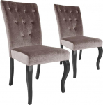 Menzzo 2 tooli Beata Velvet Taupe komplekt