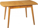 Beliani pikendatav s&ouml;&ouml;gilaud 100/130 x 80 cm Kumipuu heledast puidust v&auml;rviga