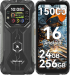 Blackview Rock 1 Android 16 Outdoor Handy,15000mAh Baustellen Handy, 6,56"+2,01" Dual Screen Outdoor Smartphone, 20MP Nachtsicht, 24GB+256GB/2TB, IP69K wasserdicht, NFC/Gemini AI/3 Jahre Garantie