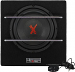 Excalibur X801BA, 8-tolline aktiivne autosubwoofer, integreeritud v&otilde;imendi, klassi-AB tehnoloogiaga istmealune bassikarp, k&otilde;rge/madalate sisendite, automaatse sissel&uuml;lituse ja kaugjuhtimispuldiga s&otilde;idukikasutuseks