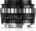 TTARTISAN 23 mm F1.4 APS-C Camera Lens Wide-Angle Prime Lens Portable Lens for Fuji FX Mount Suitable for Portrait Street Snapshot (Fuji X, Black & Silver)