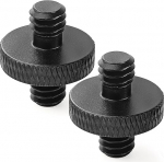 Statiivikruvi adapter 6.35mm v&auml;lis- ja 6.35mm v&auml;liskeermega kahepoolne standardne kinnituskeermega konverter kaamera puurile Avatar Pack of 2