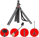 Joby TelePod 325 JB01549-BWW, teleskoopiline statiiv, pikendatav monopood, Selfie Stick koos kuulipeaga, CSC, peeglita, Point and Shoots, 360, LED, Action Cameras, Vlogging komplekt, must,