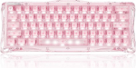 GravaStar Mercury V60 magnetiline m&auml;nguklaviatuur, 8000Hz Polling Rate, kiire vallandamise Hall Effect l&uuml;litid, 0,005 mm t&auml;psus, Hot-Swap, RGB, juhtmega - Crystal Pink