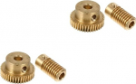 4 tk 40 turbiini v&otilde;lli Worm Gearbox v&auml;ike modulaarne Worm v&otilde;llid Worm mootor ajamine Worm v&otilde;lli Worm ja Worm Gear laboratooriumi segistid Bevel Gear vask kuldne