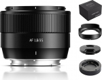 TTARTISAN Autofookus 35mm F1.8 Mark II E, APS-C AF 35mm f/1.8 objektiiv E Mount'ile (E, must)