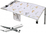 Hemousy Flugzeug Sitzverl&auml;ngerung F&uuml;r Kinder - Kinder Flugzeug Reisebett Klappbar - Klappbares Baby Reisebett Zubeh&ouml;r F&uuml;r Flugreisen Familienausfl&uuml;ge