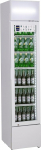 METRO Professional GSC2133 133L 5 Adjustable Shelves White LED Light Up Beverage Fridge with Glass Door