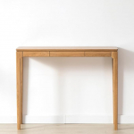 Yidlkecqey Ristk&uuml;likukujuline p&auml;hklipuust konsoollaud 4 jalaga, puidust elutoa laud verandale, dekoratiivsest p&otilde;hjamaisest kirsipuust seinakapp (valge tamm, 140 x 35 x 80 cm/55 x 13,8 x 31,5 cm/55 x 13,8 x 31,5 cm)