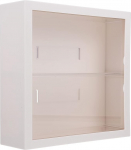 FOMIYES Clear Wall Mount Action Figure Display Case Wall Mounted Display Cabinet Collectibles Toy Doll Anime Model Shoe Organizer for Bathroom Bedroom Display Cabinet