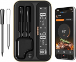 Inkbird INT-12-BW liha termomeeter traadita grilltermomeeter Bluetooth 5.4 ja WiFi 5G & 2.4G, IP67 veekindel ahju termomeeter ahju, grilli, suitsetaja, rotisserie Airfryer ahju jaoks