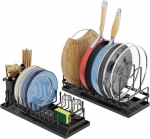 Wzxksoac Multifunctional Stainless Steel Dish Dryer with Storage Rack for Pots and Pans, Dish Dryer, Storage of Pots and Pans, Easy to Use