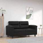 Chaduof 359578 2-kohaline diivan must 120 cm kunstnahast Lounge diivan, Diivanid ja diivanid, Relax diivan, Diivan elutuppa, Diivan magamisfunktsiooniga, Diivan magamisfunktsiooniga