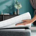 WENDRE Cold Foam Mattress Topper 180 x 200 cm - K&otilde;va topper madratsitele ja vooditele - 7 cm toetav ja hingav - madratsitopper koos pestava kattega - &Ouml;ko-Tex sertifitseeritud