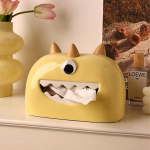 Linxia Little Monster Tissue Box Munakollane kollane &uuml;ks silm Cute Tissue Box telefon seisab Creative Desk Shelf Decoration kodus ja kontoris