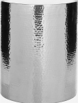 SAFAVIEH Contemporary Accent Table with Wood, Silver, 44 x 44 x 53.08 cm