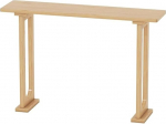 PFCDZDU Pikk konsoolne diivanilaud, kitsas laud, esitlusplatvorm diivani taga, kitsas esikusse sisenemise ala laud elutuppa, fuajeesse, kontorisse (helepruun, 120 x 30 x 80 cm)